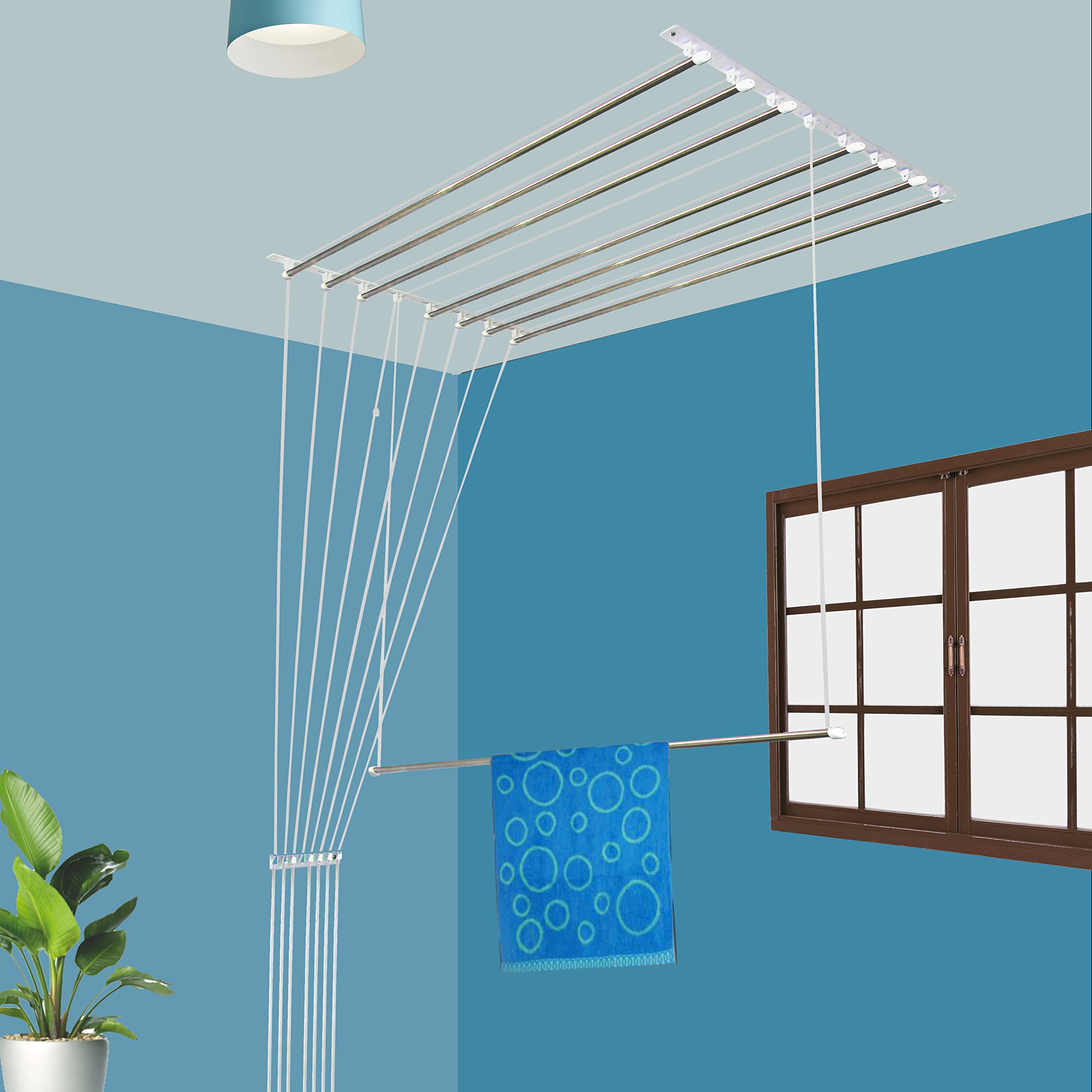 Ceiling mounted cloth drying hangers installation service in Chennai apartments